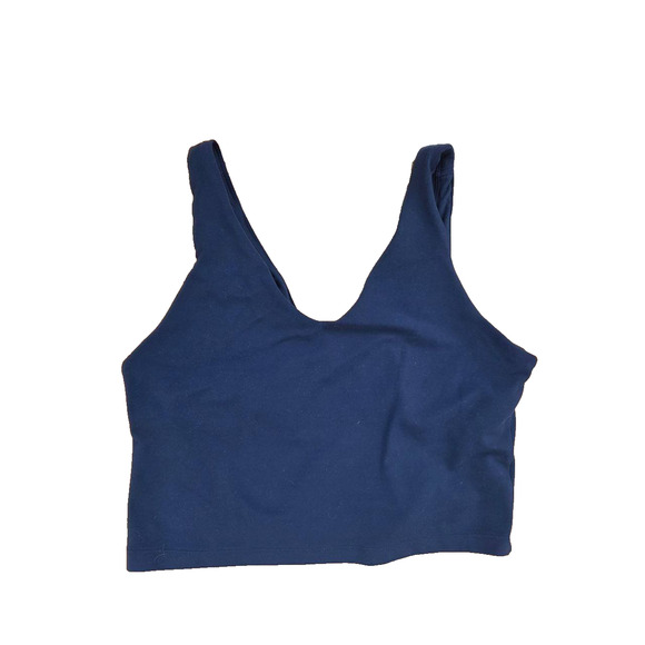 Athleta Navy Transcend V-Neck Crop Bra XL A001662 - Picture 4 of 7